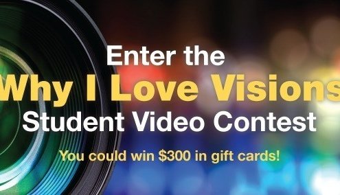 Banner announcing 2016 Why I Love Visions Video Contest