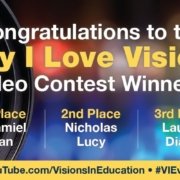 Banner announcing the 2016 Visions Video Contest