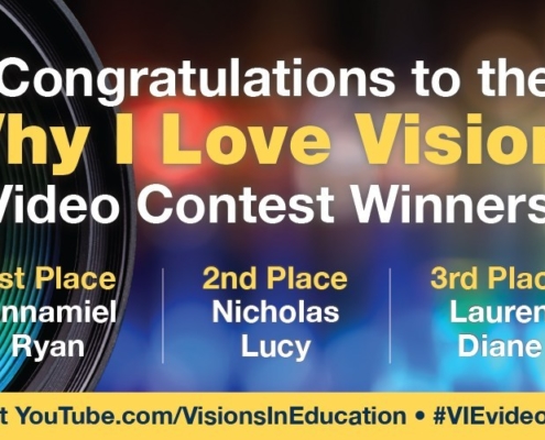 Banner announcing the 2016 Visions Video Contest