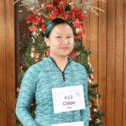 Visions Student, Chloe H., winner of the Spelling Bee