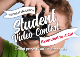 Banner announcing extension of Visions Video Contest