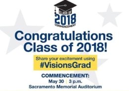 Banner congratulating Class of 2018
