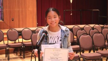 Photo of Audrey L. at the Spelling Bee