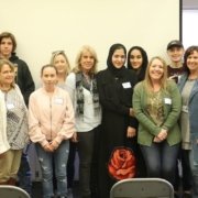 Group photo of Visions students, teachers, and local police officers