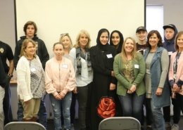 Group photo of Visions students, teachers, and local police officers