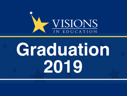 Graduation 2019 banner and logo