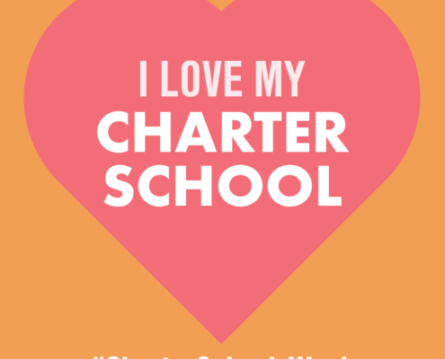 I love my charter school shareable graphic for National Charter Schools Week