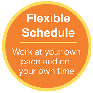 Flexible Schedule - work at your own pace and on your own time