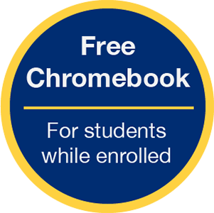 Free Chromebook for students while enrolled