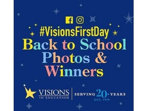 #VisionsFirstDay Back to School Photos & Winners News Post
