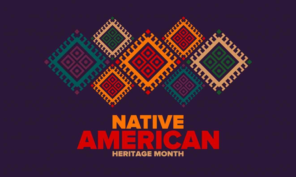 Native American Heritage Month in November. American Indian culture. Celebrate annual in United States. Tradition pattern. Poster, card, banner and background. Vector ornament, illustration