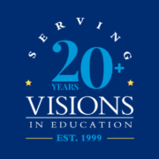 Serving 20+ years Visions In Education logo established 1999