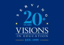 Serving 20+ years Visions In Education logo established 1999