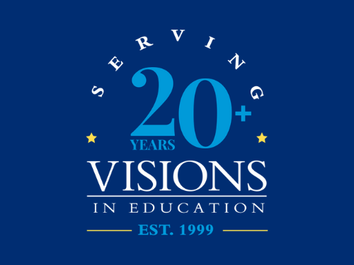 Serving 20+ years Visions In Education logo established 1999