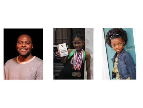 Three African American Visions students, profile photos for Black History Month student success stories