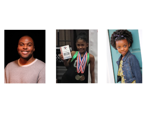 Three African American Visions students, profile photos for Black History Month student success stories