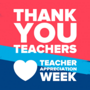 Teacher Appreciation Week in United States. Celebrated annual in May. In honour of teachers who hard work and teach our children. School and education. Student learning concept. Vector illustration