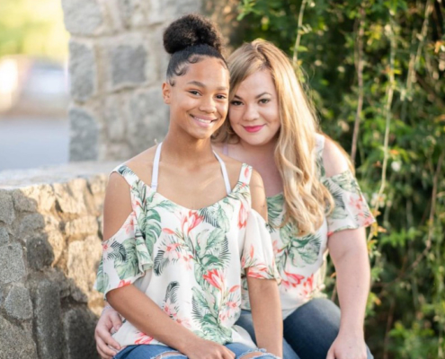 Mother, Lee poses with daughter, Anee both graduates of Visions In Education