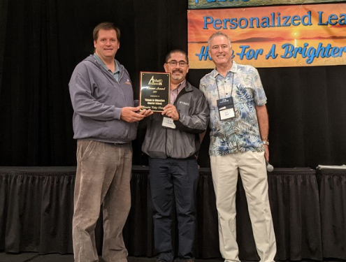 The APLUS+ Association of Personalized Learning Schools and Services recognized Visions In Education with a Pioneer Award for Proactive Policy Initiative.