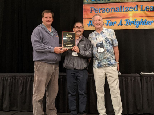 The APLUS+ Association of Personalized Learning Schools and Services recognized Visions In Education with a Pioneer Award for Proactive Policy Initiative.