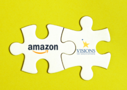 Visions In Education has been partnered with Amazon since 2015. This partnership ensures that the process for parents to purchase curriculum, supplies and materials is a fast and user-friendly experience.