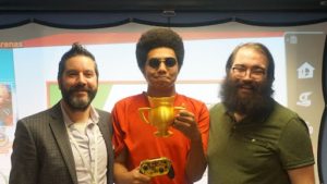 Learning to work and play, online high school student Lenny won the championship for his egaming team, works at Student Technology Services and just graduated.