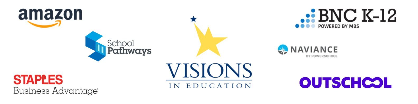 Visions In Education is proud to partner with many leading curriculum vendors and technology companies, like Amazon, to support our students.