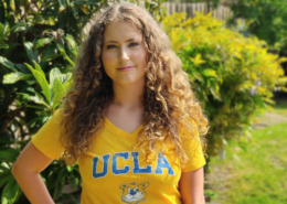 Smiling Home School student in UCLA Bruins shirt