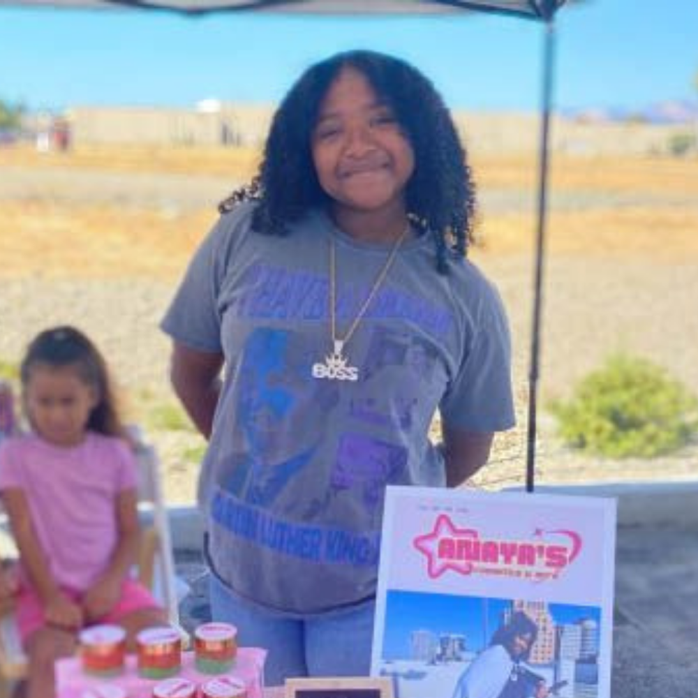 Visions student smiling