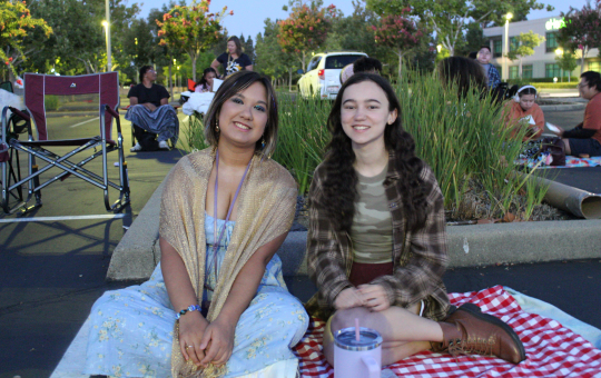 Visions seniors pose for a picture at Senior Sunrise