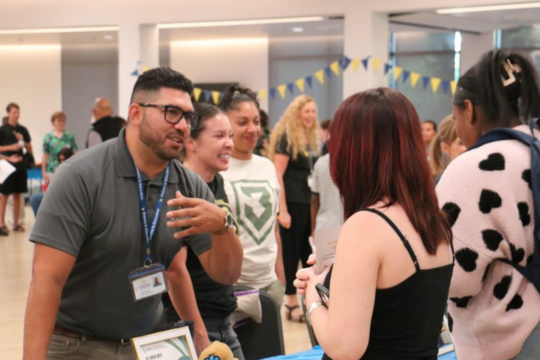 Sergio representing the Mindset Academy Mentorship Club and the UC Davis STEM Program at Club Rush!