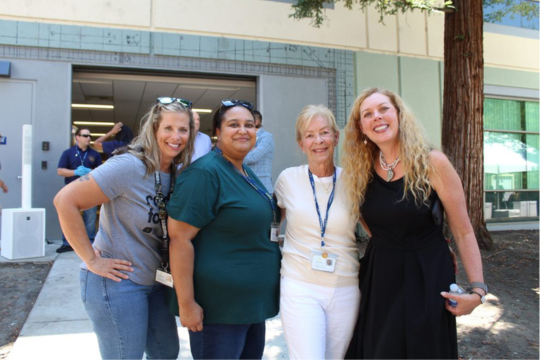 Kim and Nancy (center) at our Open House event!
