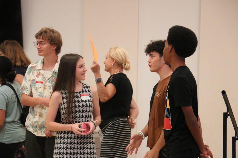 Visions students are encourages to mingle at Club Rush 2025