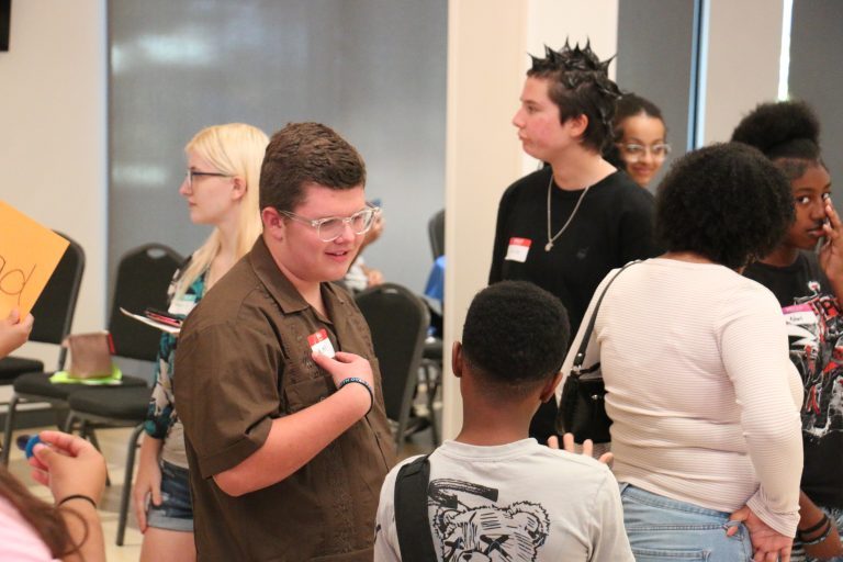 Visions students are encourages to mingle at Club Rush 2025