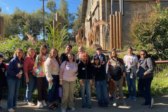 Visions students participating in a Visions event.