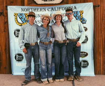 Jackie M. poses while attending a rodeo competition