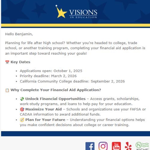 Screenshot of an LPAD email