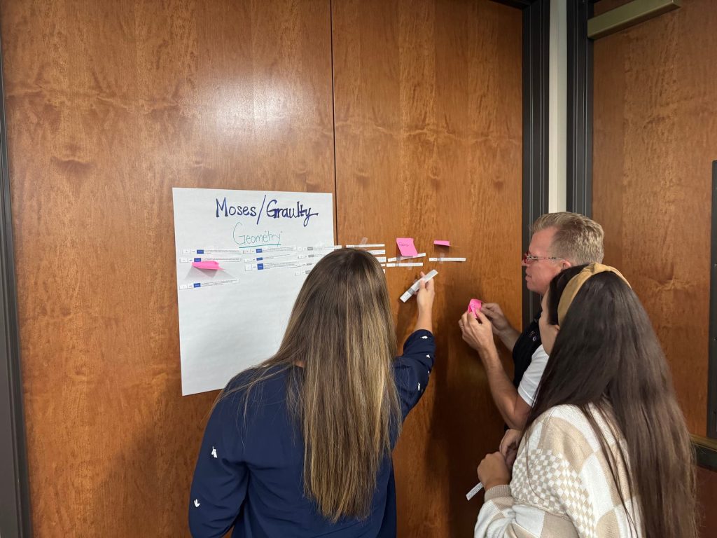 Visions staff collaborating at a professional development event