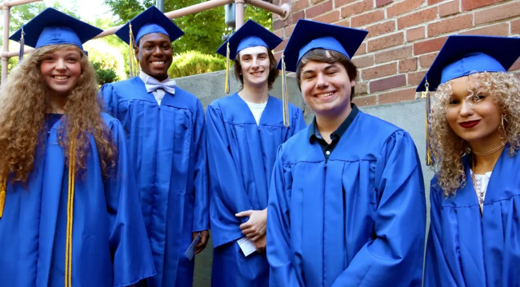Group photo of Visions students at graduation