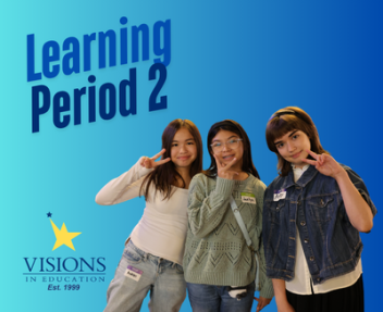Visions In Education offers several in-person events each Learning Period for all grades throughout our service area. This is an image of three middle school students to recap our Learning Period 2 events.
