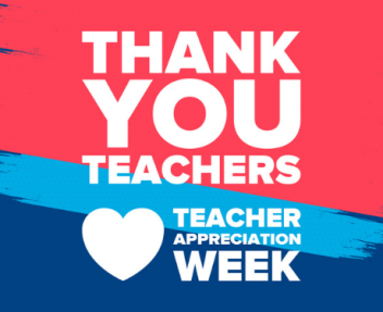 Teacher Appreciation Week in United States. Celebrated annual in May. In honour of teachers who hard work and teach our children. School and education. Student learning concept. Vector illustration