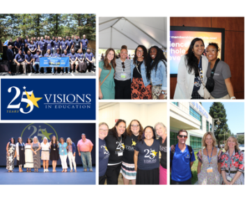Collage of Visions staff and teachers from the August back to school event.