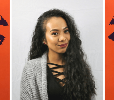 Julianne Silla, Visions Students, with the cover of a book containing her work